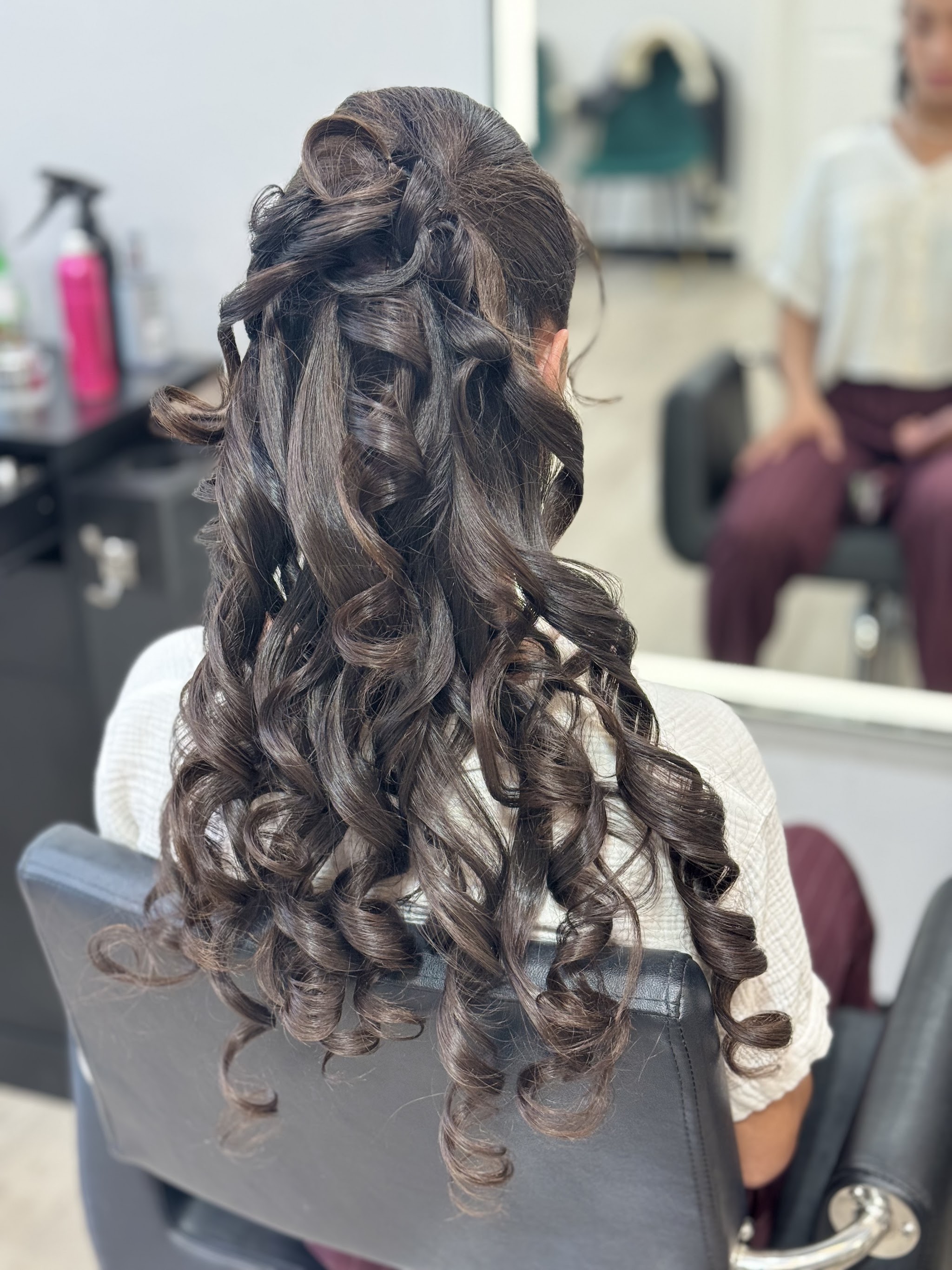 Hair styled at Elegance Beauty Salon & Spa